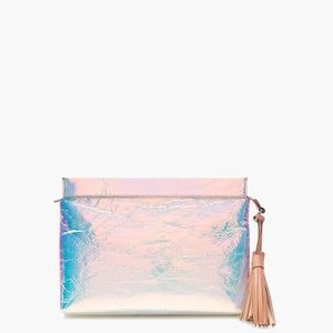 NWT! J. Crew Iridescent Clutch